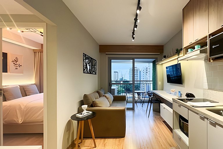 Apê 49m de LUXO em MOEMA | Jacuzzi, A/C e Wi-fi