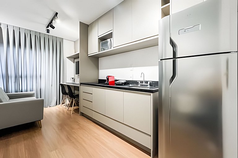 APTO completo a 300m Av. Paulista | A/C e Wi-Fi