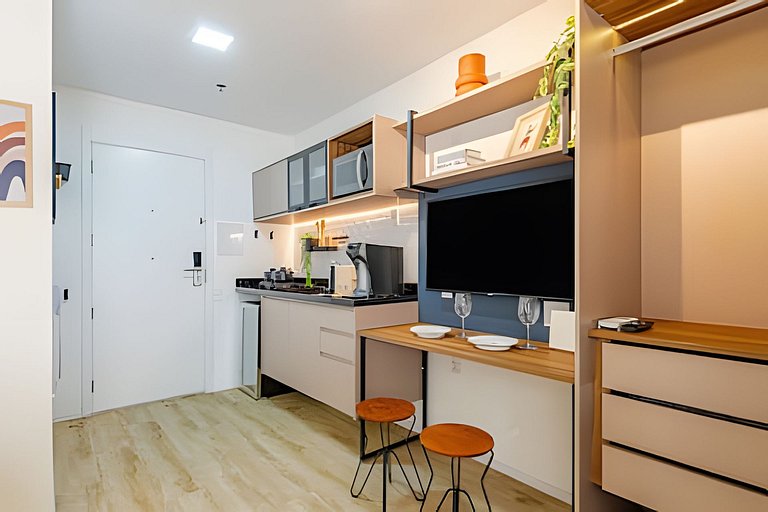 Lindo APTO a 300m da Av. Paulista | A/C, Hospitais