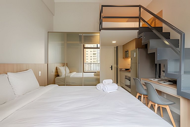 LOFT de LUXO no coração de Pinheiros | A/C, Wi-fi