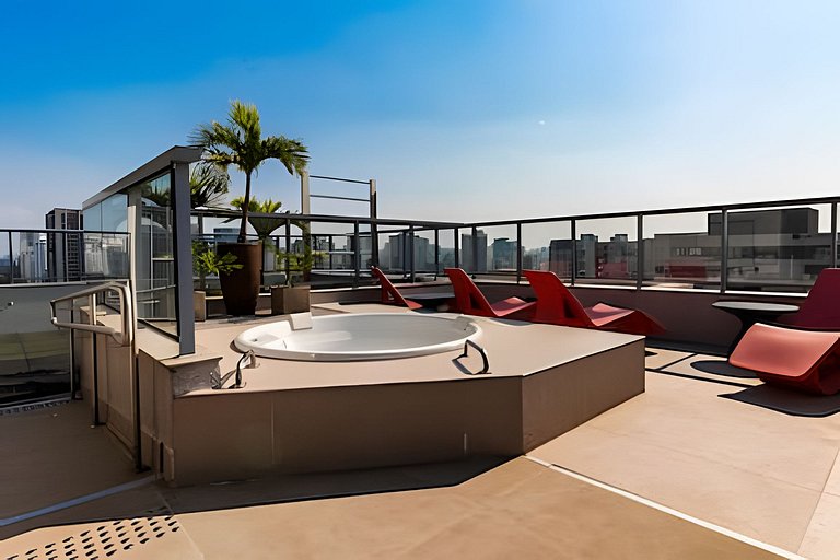 Apê 49m de LUXO em MOEMA | Jacuzzi, A/C e Wi-fi